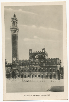 Vorschaubild Siena: Palazzo Comunale, gelaufene Postkarte 1931 